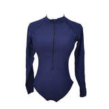 Fongt New Surf Suit Long Sleeve Anti-Diving Suit Print Flat Horn Split Body Conservative Swimsuit