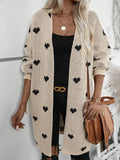 Fongt Love Knitted Shirt Fashion Casual Sweater Coat Woman