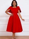 Fongt New Fashion Temperament Famous Banquet Party Dress Dress Cape Dress Dress