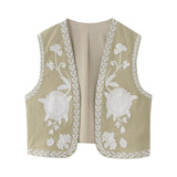 New Simple Embroidered Cardigan Vest 6895023-Outfit