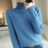 Sweater Female 2023 Thick One Velvet Bottom Shirt With Slim Long Sleeve Soft Waxy Knit Top-Outfit