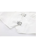 Women's White Shirt Vintage Long Sleeve Single Breasted Loose Office Ladies Female Elegant Slim All-match Blouses Chic Top
