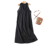 New Literary And Art Vintage French Elegant Design V-Collar Shoulder Dress-Outfit