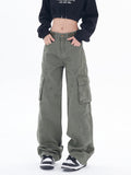 Vintage 90s Green Cargo Jeans-Outfit