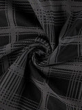 Checkered Swing Mini Dress-Outfit