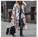 Women's Thick Warm Wool Blends French Style Elegant Long Coats Jackets Overcoats Female Oversized Women Winter