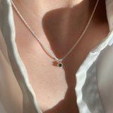 Square Shell Necklace-Outfit