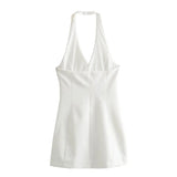 New Spring V-Collar Slim Dress 2744777-Outfit
