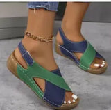 Fongt Sandals Women 25 Years Of Summer New Pine Cake Thick Soles With Skirts Casually Exposed Beach Sandals