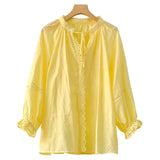 Fongt Spring And Summer New Shirt Women Loose Design French Temperament Lady Shirt Shenzhen South Oil Women's