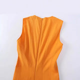 New Series Wide Pendulum Sleeveless Flute Dress 3006653-Outfit