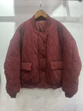 Fongt Clothes Loose Bomber Jacket Baseball Suit Casual Thin