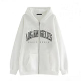Style Lazy Cardigan Hoodie 2024 Spring And Autumn Oversize Zipper Jacket Couple Style-Outfit