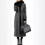 Fongt Autumn And Winter Explosion Order Thick Hair, The Female Coat Length Length Quality Coat Is Lining