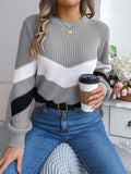 Fongt Wind Shooting 2025 Autumn And Winter Casual Coloring Lantern Long-Sleeved Jacket Sweater Women's Clothing