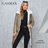 Winter Coats Women Slim Fit Classic Design Long Hooded Thickened Warm Down Jacket Casual Pocket Ladies Parka