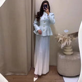 Fongt Autumn New Women's Pure Color Lazy Leisure Long-Term Set