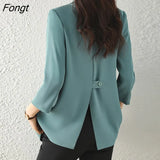 Suit Jacket Women's Spring 2023 New Seven-Minute Sleeve Thin Ladies Casual Suit Jacket Blazer Women Women