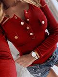 Solid Color Autumn Fashion Long-sleeved Women's