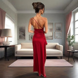 Fongt Summer New Collar Open Fork Women's Sexy Body Dressing Dress Dress