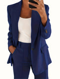 Fongt New Fashion Solid Color High-End Body-In-Wear Flip-Flop Temperament Blazer Women's Clothing