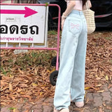 Denim Pink Pocket Bow Embroidery Jeans-Outfit