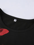 Butterfly Print Crop Tank Top-Outfit