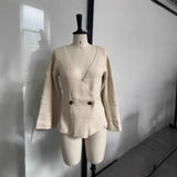 Fongt 2025 Autumn And Winter New Temperament Collar Design Short Jacket Jacket