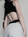 Fongt Cogology Store Design Feeling Hottie Hollow Beauty Back-In-Action Sleeveless Thin Top
