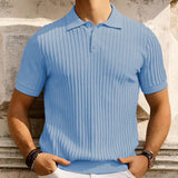 Fongt Men's New Summer Candy-Colored Knits Men's Casual Polo Shirts