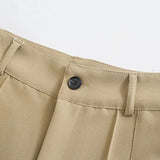 2021 New Summer Women Vintage Solid Pants Female Office Lady Bottoms Slim High Waist Casual Chic Straight
