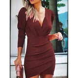 V-neck Casual for Women Long-sleeved