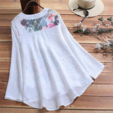 ZANZEA Women's Autumn Blouse Elegant Printed Shirt 2022 Vintage Floral Casual Blusas Female Long Sleeve Shirts