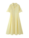 Fongt Women's Clothing Explosion Fashion Collar Shirt Windcoat Dress