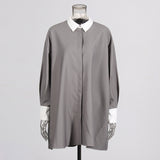 Commuter Loose Thin Tops 2025 Summer New Ins Blogger Trendy Retro Long
