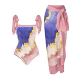 Fongt One-Piece Bikini Suit Women's Bikini Three-Piece