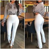 long trousers female bottom Elegant S-XXL Plus