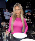 Round Neck Stretch Bottoming Shirt