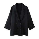 Fongt Explosion Women's Ins Wrinkled Blazer Casual Trousers Suit