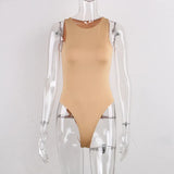 Sleeveless Sexy Bodysuit Women Off Shoulder White Basic Body Top Streetwear Bodysuits Black suit clothes para catsuit