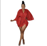 Fongt 2025 New Women's Clothing Folding Beads Sexy Fashion Dress