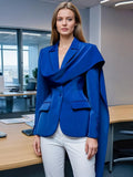 Australian Show High-End Feel Top 2025 Summer New Splicing Ribbon Design Slim Slimming Blazer