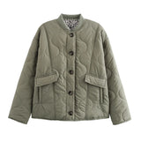 Fongt Women's ZA Autumn And Winter New Street Fashion Casual Cotton Cotton Coat