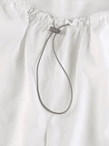 Hip Hop Pintuck Detail Baggy Parachute