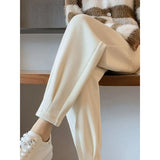 Fongt Sweatpants Women's Autumn Thin 2024 New Pants Foot Harron Radish Thin Casual Pants-Outfit