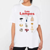 Lamp Print Graphic Tee-Outfit