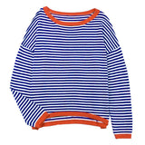Knitted Striped Color Collision Design