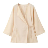 Spring Kimono Cross Coat 6078572 Casual Pants 5057572-Outfit