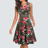Floral Lace Patchwork Sleeveless Tunic Party