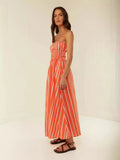 Fongt Summer New Women's Wear Temperament Casual One-Word Collar Halter Dress 88167-Outfit